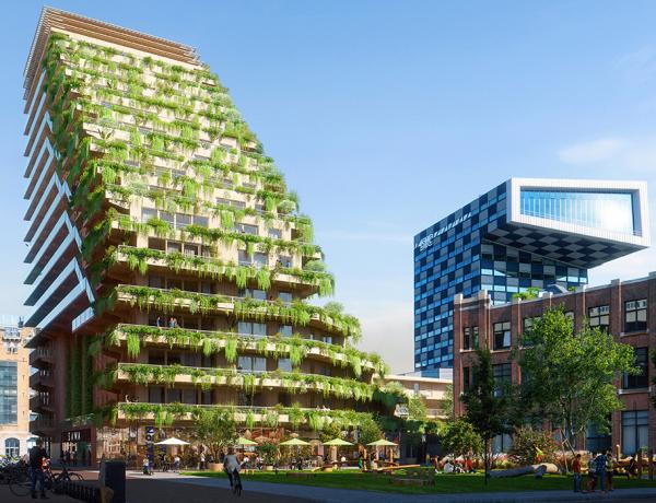 SAWA, een houten icoon op de Lloydpier in Rotterdam